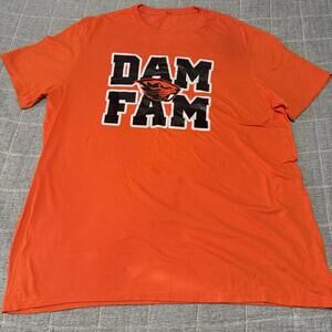 Oregon State Beavers Dam Bam T Shirt. Orange Men’s Xl